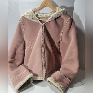 Pink Sherpa Lined Jacket Old Navy